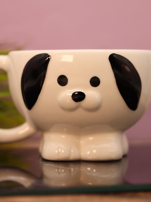 Кружка керамическая «Puppy ears», white 