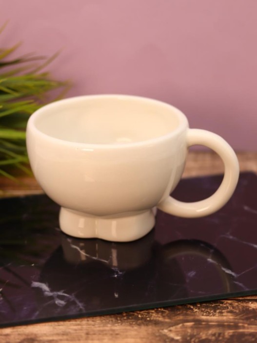 Кружка керамическая «Puppy ears», white 