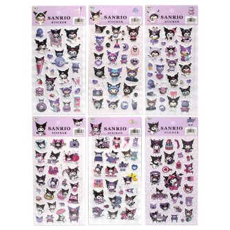 3D наклейки Sanrio "Kuromi" (10*22 см), mix