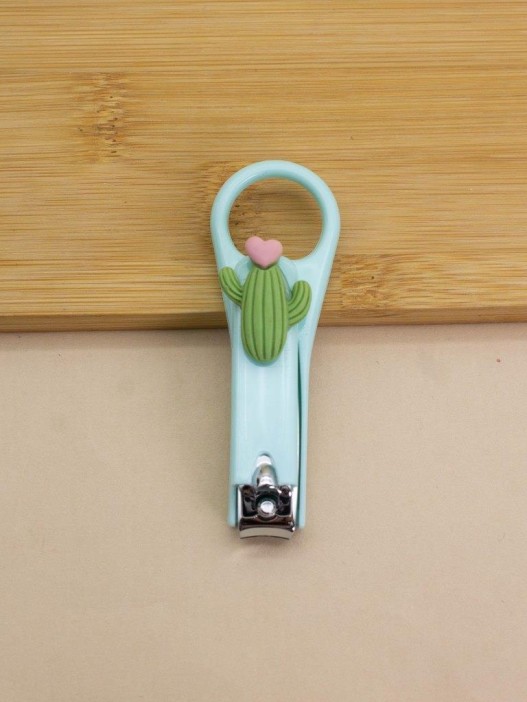 Маникюрный инструмент "Растения, кактус", синий 