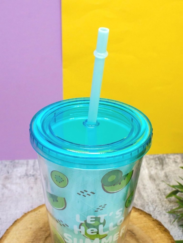 Тамблер "Hello summer", green