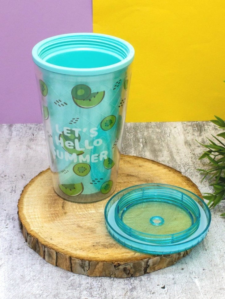 Тамблер "Hello summer", green