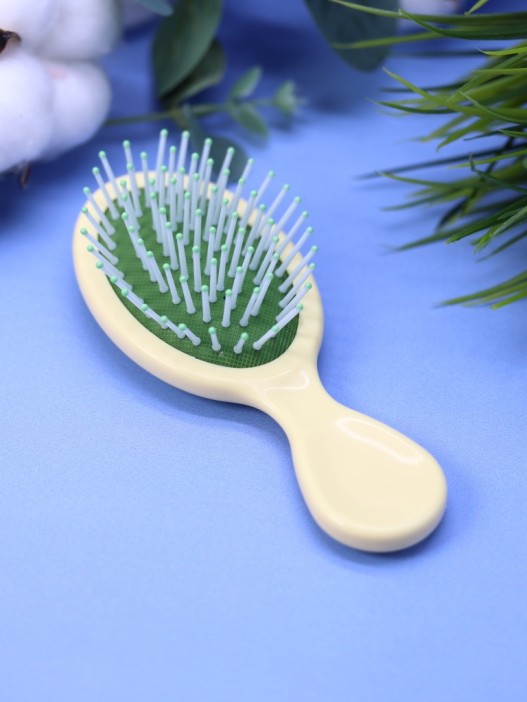 Расческа "Коктейльная кошечка", желтая 