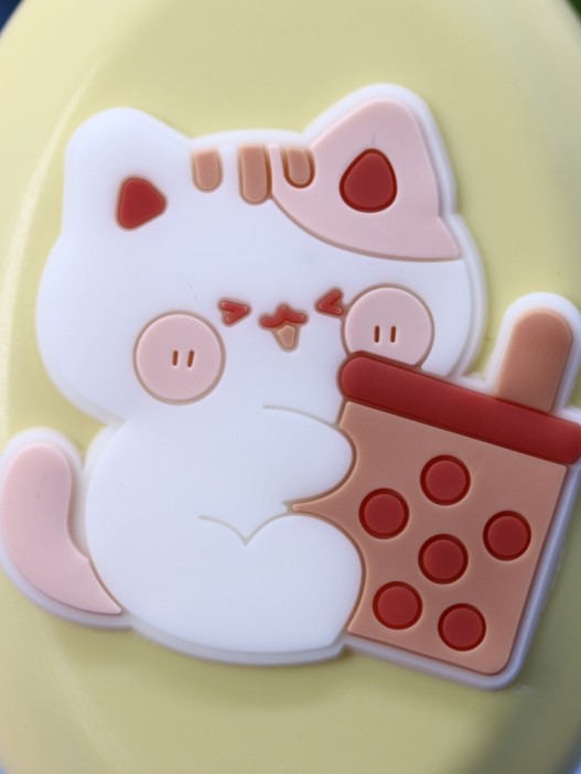 Расческа "Коктейльная кошечка", желтая 