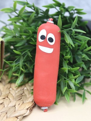 Мялка - антистресс «Funny sausage», red