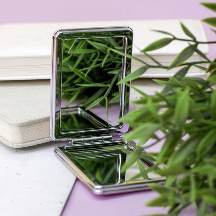 Зеркало-шейкер раскладное &quot;Sparkles unicorn&quot;, pink (8*6 см) 