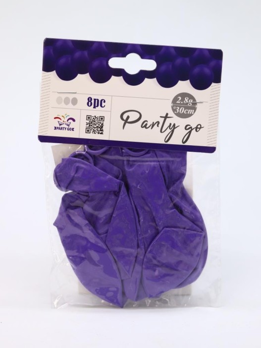 Набор воздушных шаров 8 шт. &quot;Monochrome magic&quot;, purple (30 см) 