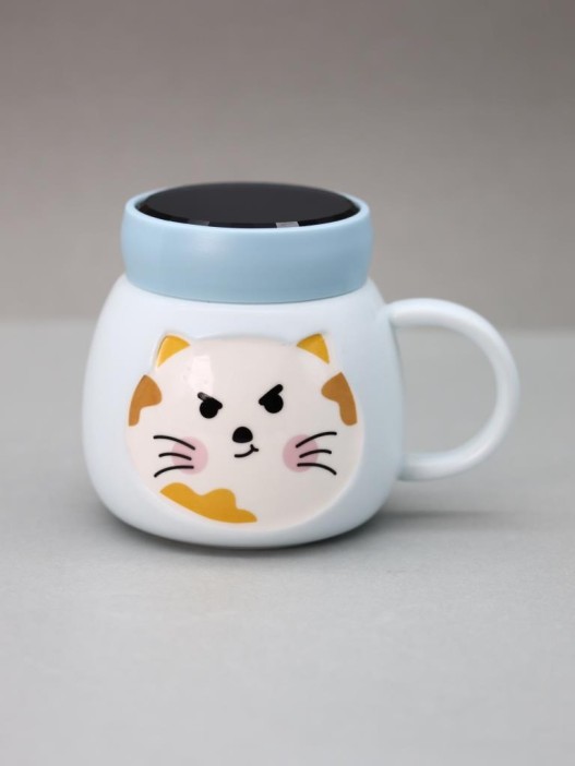 Кружка «Emotions of a cat», light blue (420 ml) 
