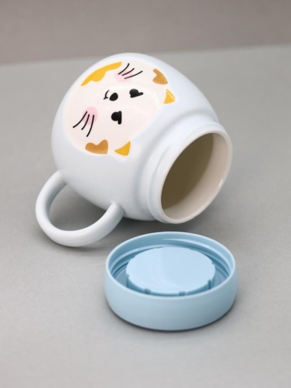 Кружка «Emotions of a cat», light blue (420 ml)