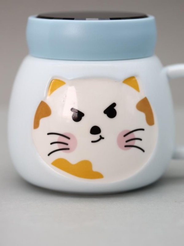 Кружка «Emotions of a cat», light blue (420 ml)