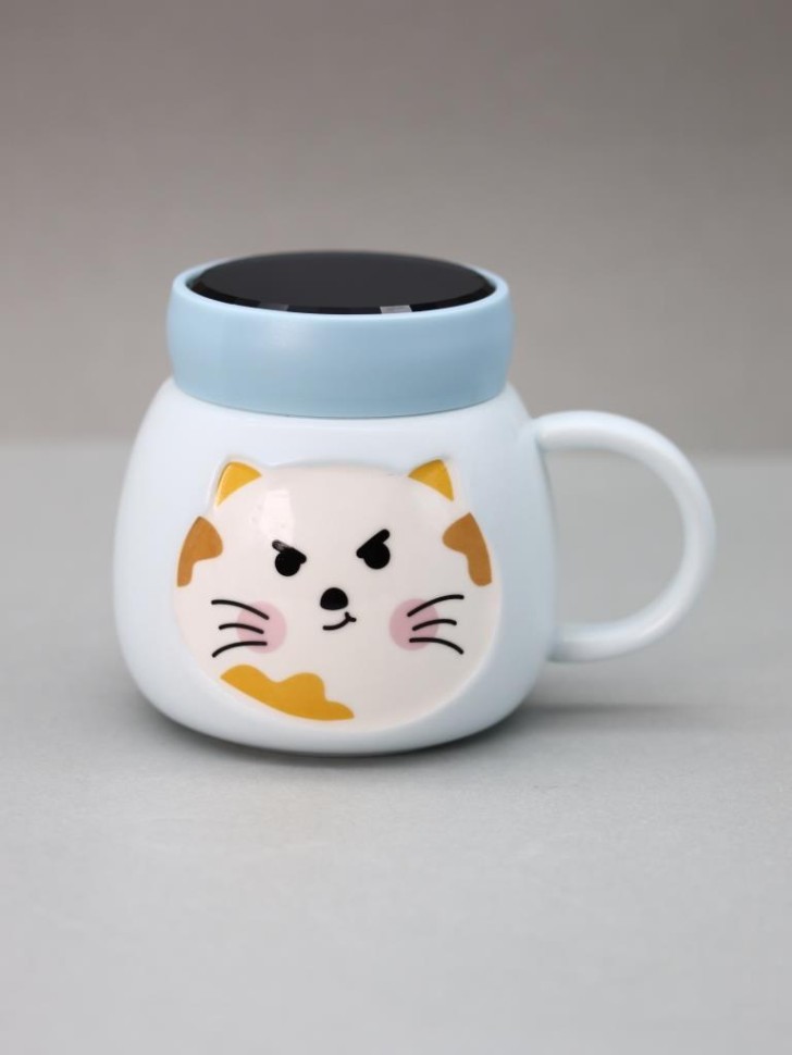 Кружка «Emotions of a cat», light blue (420 ml)