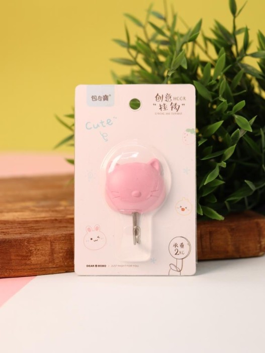 Крючок на липучке «Kitty», pink 