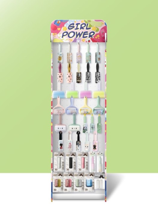 Стойка с крючками &quot;Girl power&quot; + комплект роликов для чистки одежды 