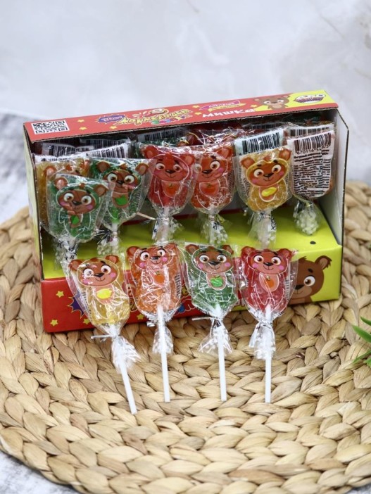 Фигурный мармелад на палочке «Мармеладсы: МИШКА», 30шт. 