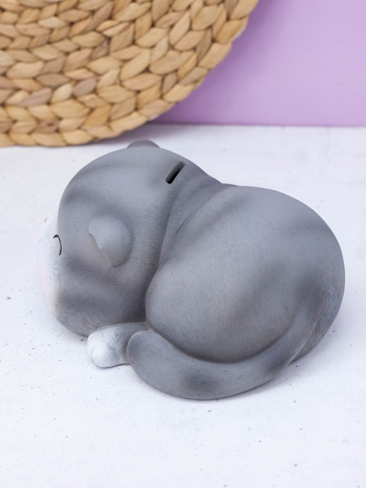 Копилка &quot;Gray cat&quot;, winks (18,5 см), пластик 
