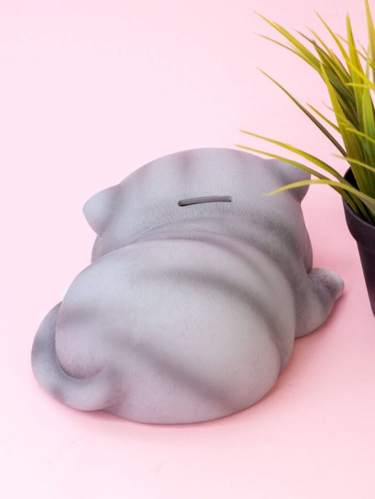 Копилка &quot;Gray cat&quot;, winks (18,5 см), пластик 