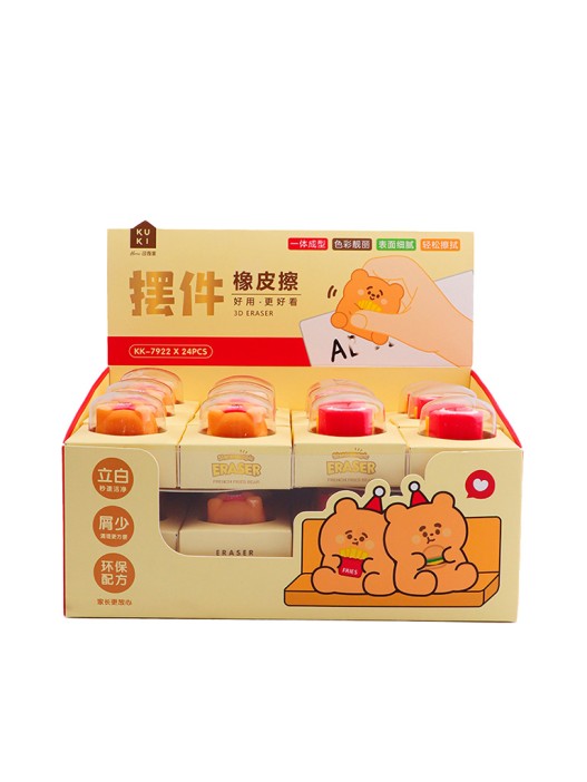 Ластик &quot;Bear fries&quot;, шоу-бокс 24 шт. 