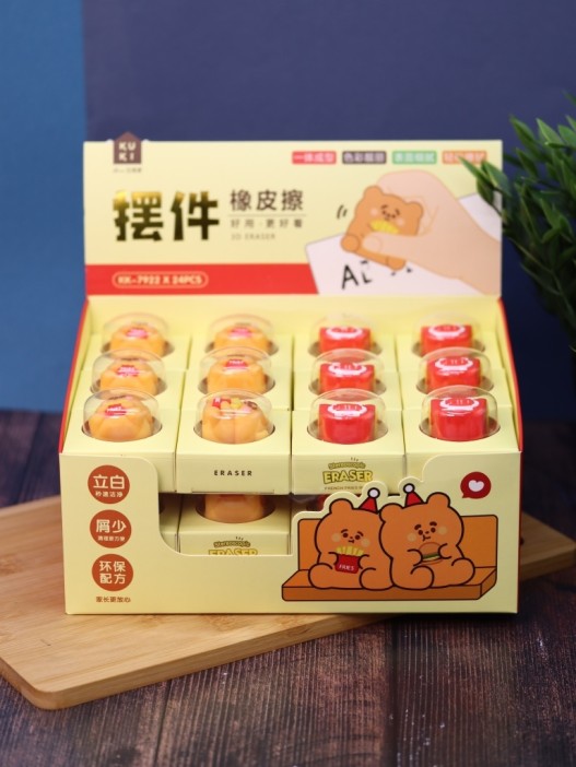 Ластик &quot;Bear fries&quot;, шоу-бокс 24 шт. 