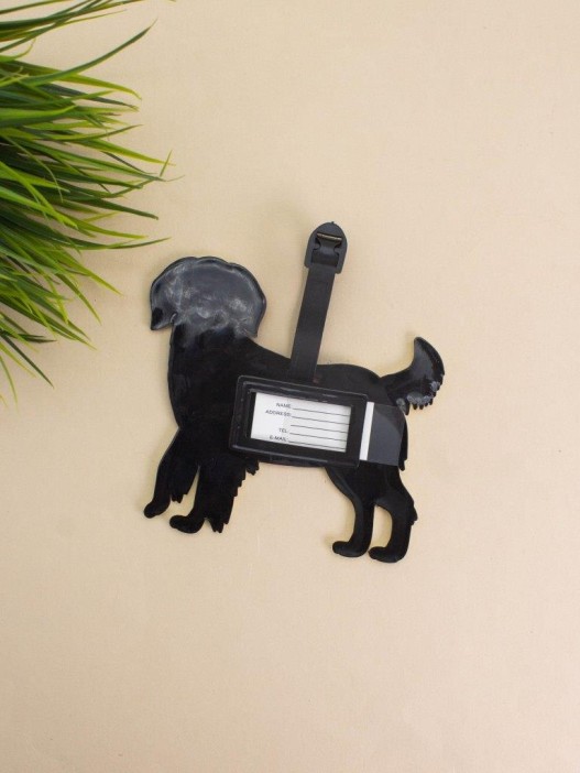 Бирка для багажа &quot;Dog glasses&quot;, beige 