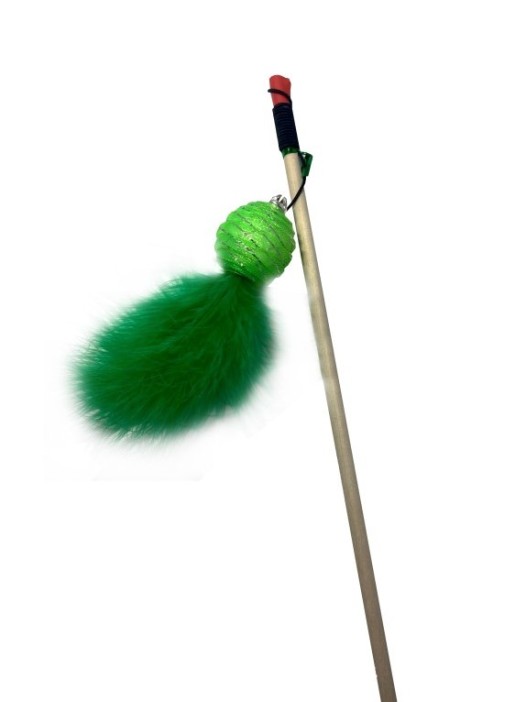 Махалка для кошек &quot;Пушистик зелёный&quot;, 50 см 