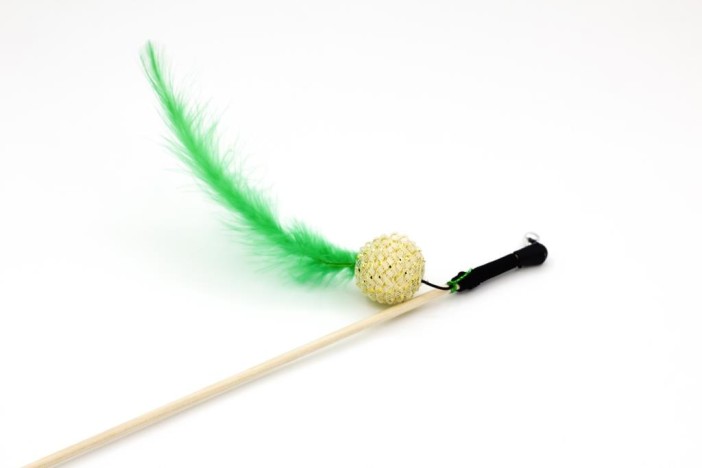 Махалка для кошек &quot;Пушистик зелёный&quot;, 50 см 