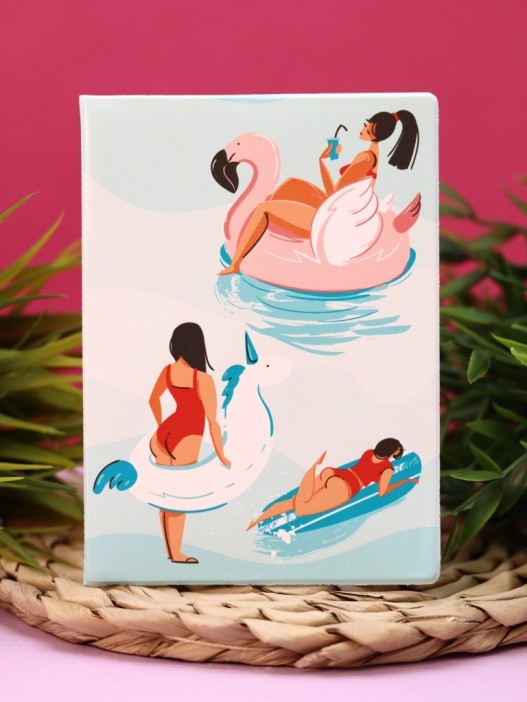 ОБЛОЖКА ДЛЯ ПАСПОРТА Girl on unicorn, плотность 560 мкм 