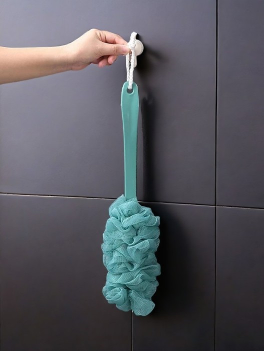 Мочалка для тела с ручкой &quot;Foam cloud&quot;, blue 