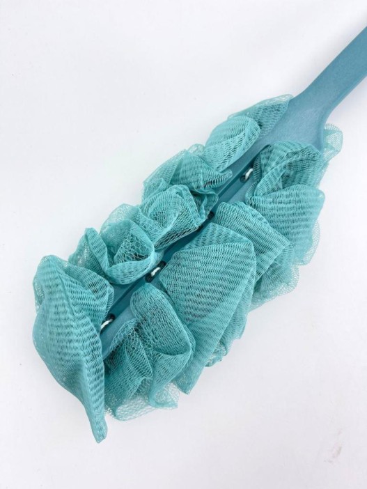 Мочалка для тела с ручкой &quot;Foam cloud&quot;, blue 