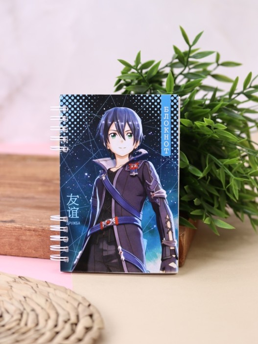 Блокнот на спирали "Аниме герои", 48л, mix (10х15 см) 