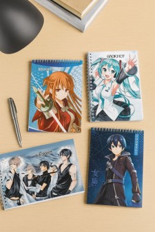 Блокнот на спирали "Аниме герои", 48л, mix (10х15 см)