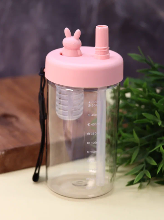 Бутылка «Bunny», pink (600 мл) 