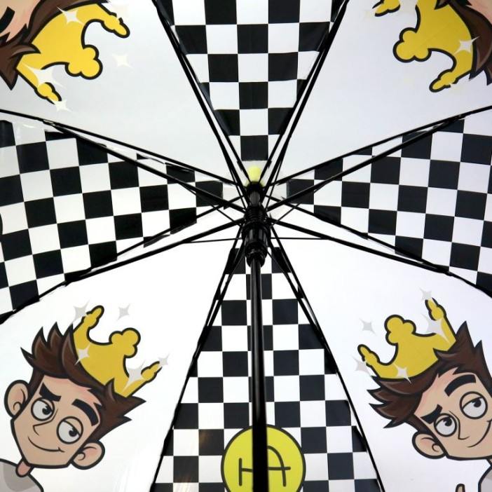 Прозрачный зонт для детей &quot;Влад А4&quot;, полуавтоматический (L=68 см, D=84 см) 