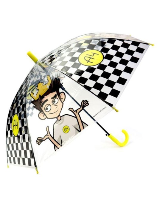 Прозрачный зонт для детей &quot;Влад А4&quot;, полуавтоматический (L=68 см, D=84 см) 