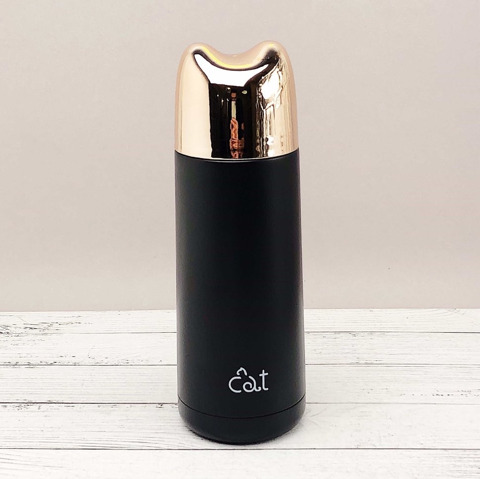 Термос "CAT", black (370 мл)
