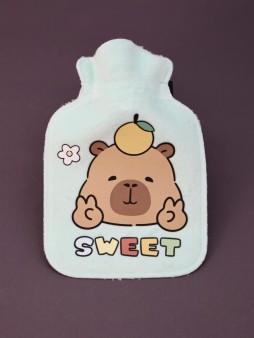 Грелка мини "Capibar", light blue, 300 мл (16*11 см)