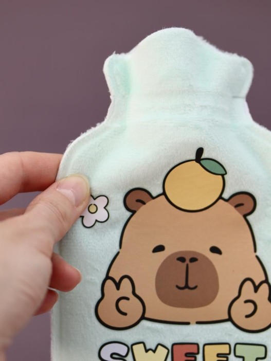 Грелка мини "Capibar", light blue, 300 мл (16*11 см) 