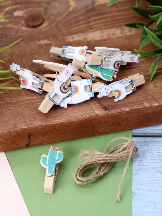 Прищепки ПО ПЛАНУ. &quot;Lama&quot;, mix color 