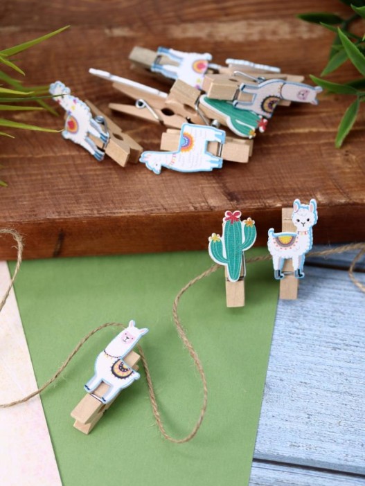 Прищепки ПО ПЛАНУ. &quot;Lama&quot;, mix color 