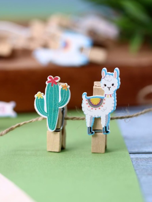 Прищепки ПО ПЛАНУ. &quot;Lama&quot;, mix color 