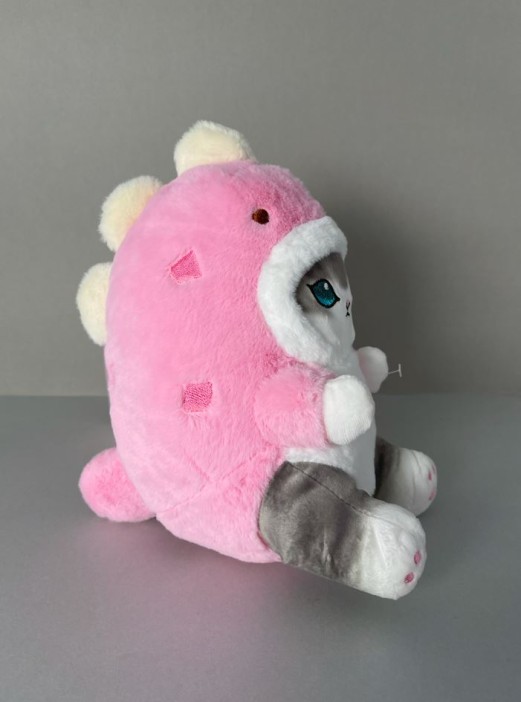 Мягкая игрушка &quot;Cat dinosaur&quot;, pink, 20 см 