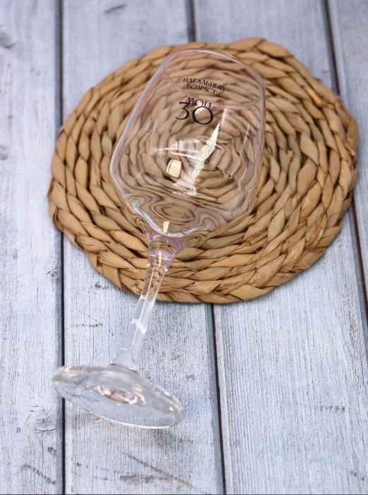 Бокал для вина Oh vine! &quot;Идеальный возраст: мои 30&quot;, 400мл 