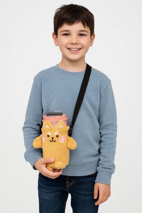 Футляр плюшевый для термоса &quot;Furry buddies&quot;, dog (15*10 см) 