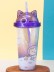 Тамблер iLikeGift &quot;Cat astronaut&quot;, purple (400 ml) 