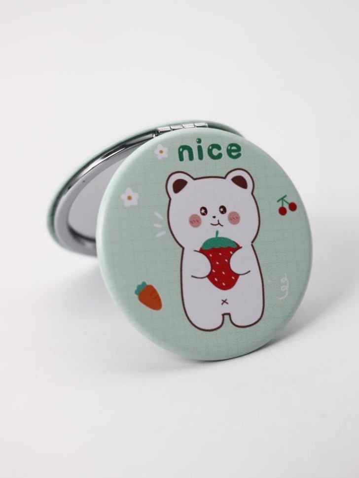 Зеркало "Bear nice", green