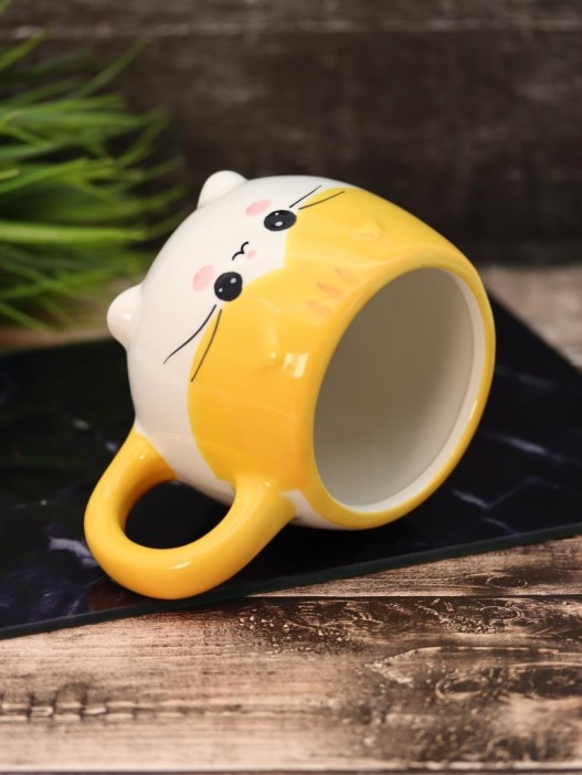 Кружка керамическая «Cat», orange, 450 мл 