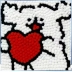 Картина из помпонов на подрамнике Draw Me! "Собачье сердце", (20 х 20 см)