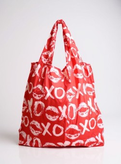 Сумка шоппер «Love kiss», red