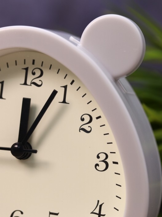 Часы-будильник «Cute ears», gray (11х11 см) 