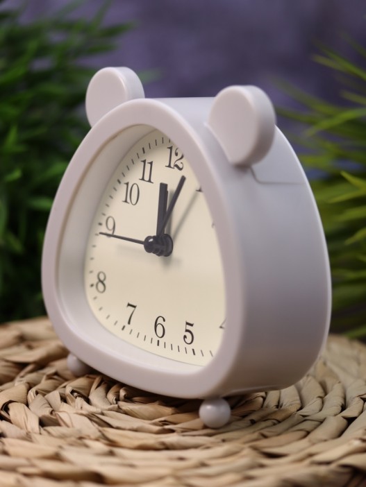 Часы-будильник «Cute ears», gray (11х11 см) 
