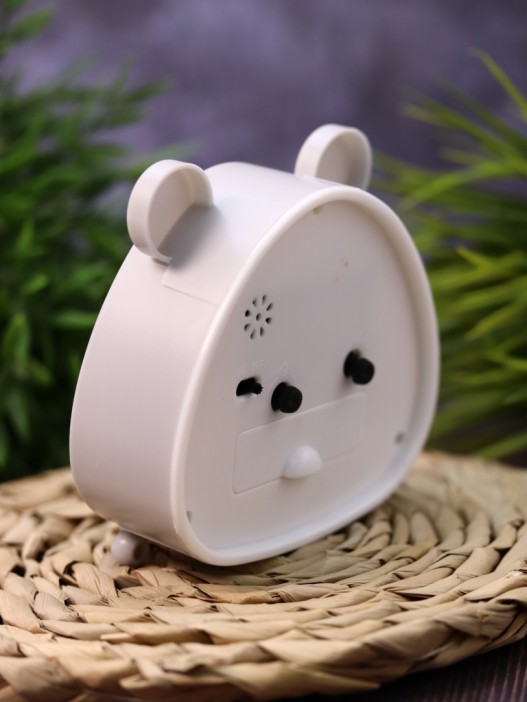 Часы-будильник «Cute ears», gray (11х11 см) 